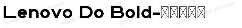Lenovo Do Bold字体转换